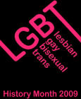 lgbt history month 2009 logo