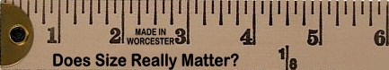 Size ruler logo